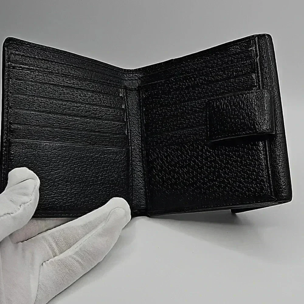 Gucci Black Leather wallet with coin pouch with dust bag - Picture 4 of 10